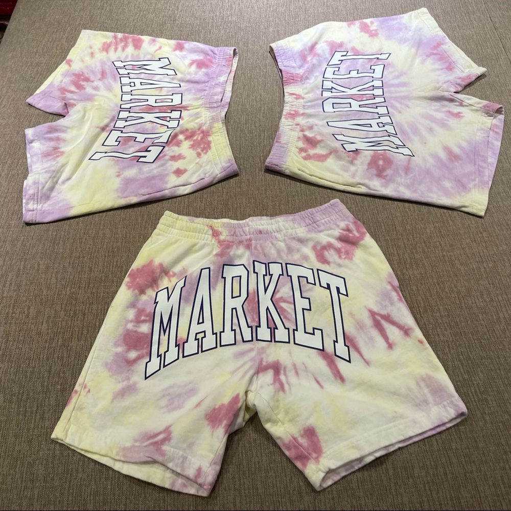 Market Boarder Arc Tie Dye Shorts